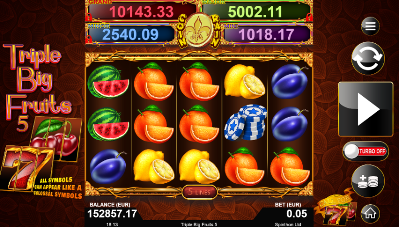 Triple Big Fruits 5